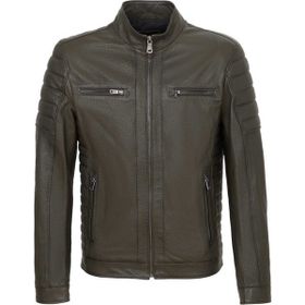Tergan E23KDM310544-T1M Yeşil Hakiki Deri Erkek Hakiki Deri Mont