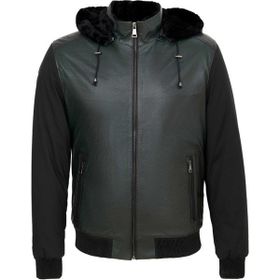 Tergan E23KKM310459-T1M Yeşil Hakiki Deri Erkek Hakiki Deri Mont