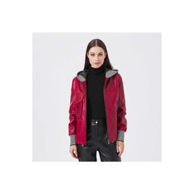Tergan K23KDM320390-Q3S Kırmızı Kadın Deri Mont