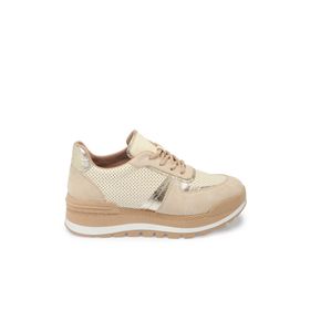 Tergan K24S1AY67521 A25 Bej Deri Kadın Sneaker