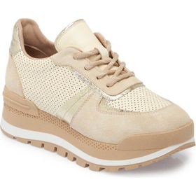 Tergan K24S1AY67521 A25 Bej Deri Kadın Sneaker