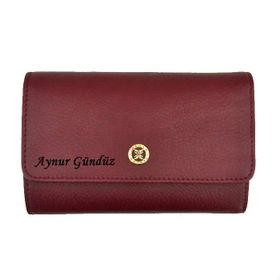 Tergan S1CB00005730 Bordo Hakiki Deri Kadın Cüzdanı