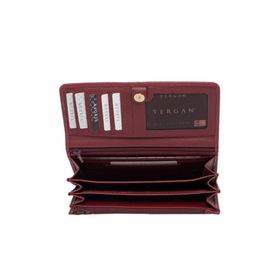 Tergan S1CB00005787-M71 Bordo Deri Kadın Cüzdanı