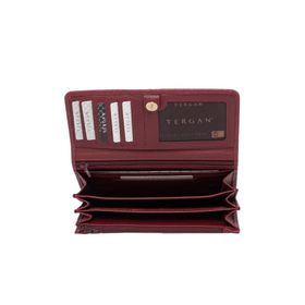 Tergan S1CB00005787-M71 Bordo Deri Kadın Cüzdanı