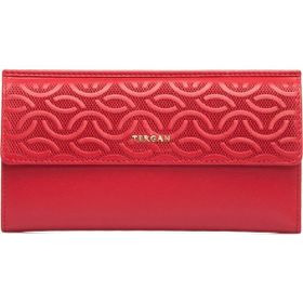 Tergan S1CB00005793-D39 Kırmızı Hakiki Deri Kadın Cüzdanı