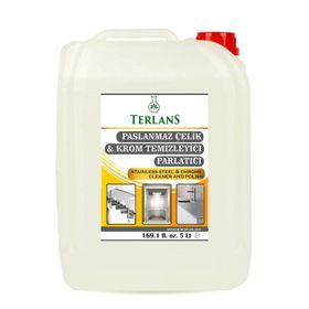 Terlans 5 lt Asansör Temizleyici Paslanmaz Çelik Krom Parlatıcı