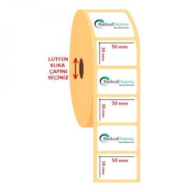 Termal 50x30 mm 1000'li Sarım 10 Adet Etiket