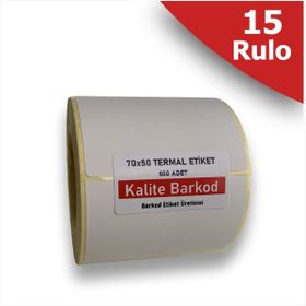 Termal 70X50 cm 15 Rulo Barkod Etiketi
