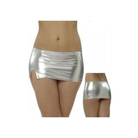 Terry Pau T060915 Yırtmaçlı Mini Etek