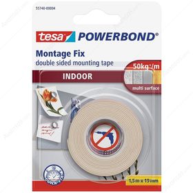 Tesa 1.5 m x 19 mm Çift Taraflı İç Mekan Montaj Bandı