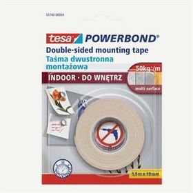 Tesa 1.5 m x 19 mm Çift Taraflı İç Mekan Montaj Bandı