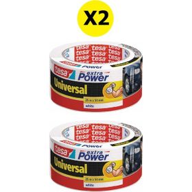 Tesa 25 mm x 50 mt Beyaz 2 Adet Extra Power Universal Duct Bant
