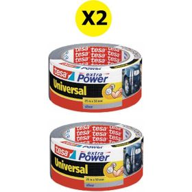 Tesa 25 mm x50 mt Gri 2 Adet Extra Power Universal Duct Bant