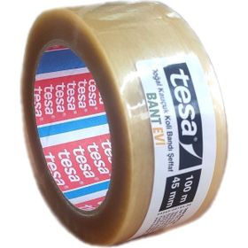 Tesa 4263 Şeffaf 45x100 cm Doğal Kauçuk Koli Bantı