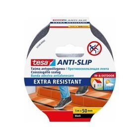 Tesa 5 mt 50 mm Siyah Zemin Güvenliği İçin Kaydırmaz Bant