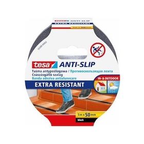 Tesa 5 mt 50 mm Siyah Zemin Güvenliği İçin Kaydırmaz Bant