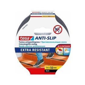 Tesa 5 mt 50 mm Siyah Zemin Güvenliği İçin Kaydırmaz Bant