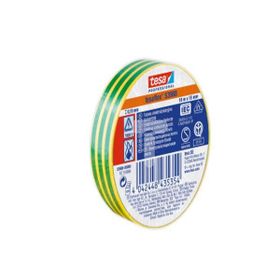 Tesa 53988-00080 Yeşil & Sarı Çizgili Elektrik İzolasyon Bant