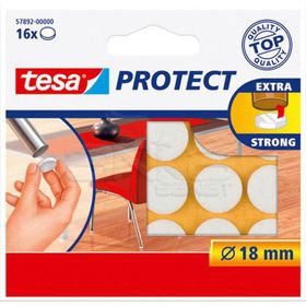 Tesa 57892-00000 Beyaz 16'lı 18 mm Protect Çizilmeyi Önleyici Keçe