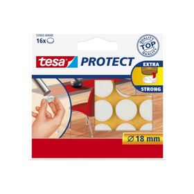 Tesa 57892-00000 Beyaz 16'lı 18 mm Protect Çizilmeyi Önleyici Keçe