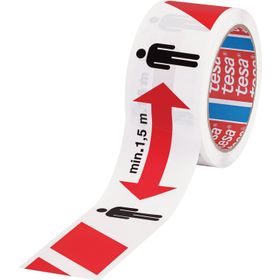 Tesa 58263 50 mm x 50 mt Sosyal Mesafe Bantı
