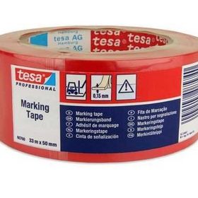 Tesa 60760-00096-15 33 m 50 mm Kırmızı Yer İşaretleme İkaz Bandı