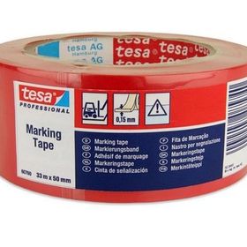 Tesa 60760-00096-15 33 m 50 mm Kırmızı Yer İşaretleme İkaz Bandı