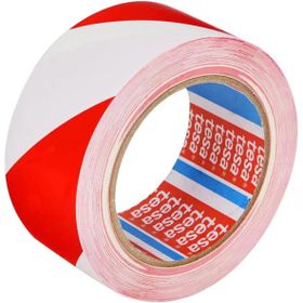 Tesa 60760 50 mm x 33 mt Kırmızı Beyaz Yer İşaretleme Bandı