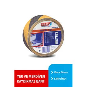 Tesa 60951-00000-01 15mtx50mm Merdiven Kaydırmaz Sarı Siyah Bant