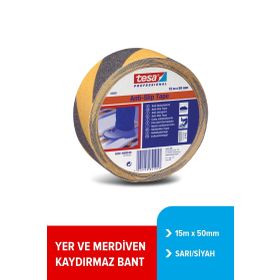 Tesa 60951-00000-01 15mtx50mm Merdiven Kaydırmaz Sarı Siyah Bant