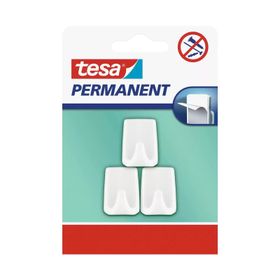 Tesa 66606 3'lü Paket Kendinden Yapışkanlı Dikdörtgen Plastik Askı