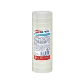 Tesa Basic 12 mm 33 m Şeffaf 12'li Paket Film Bant
