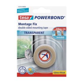 Tesa Köpük Powerbond Şeffaf 1.5 mt 19 mm Montaj Bandı