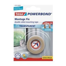 Tesa Köpük Powerbond Şeffaf 1.5 mt 19 mm Montaj Bandı