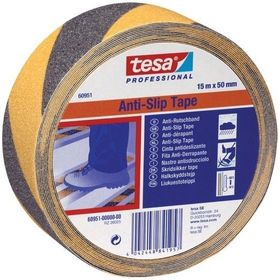 Tesa Merdiven Sarı- Siyah 15 m 50 mm Kaydırmaz Bant