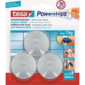 Tesa Modern Krom Askı + Çift Taraflı Bant