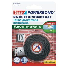 Tesa Powerbond Dış Mekan Çift Taraflı 1.5 m x 19 mm Köpük Montaj Bandı