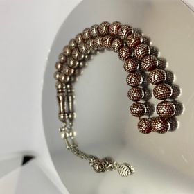 Tesbih TSBH0030AH 925 Ayar Gümüş Püsküllü Oltu Tesbih