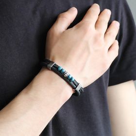 Tesbihane 1000 Ayar Gümüş Kazaz Püsküllü Arpa Kesim Süzme Mavi-Beyaz Ateş Kehribar Tesbih
