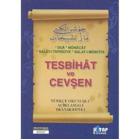 TESBIHAT VE CEVŞEN (CEP BOY) TÜRKÇE OKUNUŞLU AÇIKLAMALI TRANSKRIPTLI - MUHAMMED SALIH AKGÜN