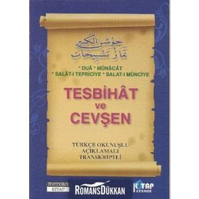 TESBIHAT VE CEVŞEN (CEP BOY) TÜRKÇE OKUNUŞLU AÇIKLAMALI TRANSKRIPTLI - MUHAMMED SALIH AKGÜN