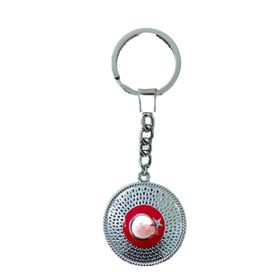 Tesbihkenti Türk Bayrağı Model Metal Anahtarlık