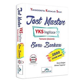 Test Master YKS İngilizce Tamamı Çözümlü Soru Bankası - Davut Doğan Ahmet Taşpınar