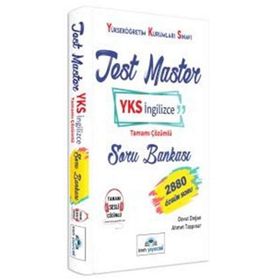 Test Master YKS İngilizce Tamamı Çözümlü Soru Bankası - Davut Doğan Ahmet Taşpınar