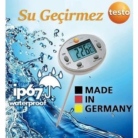 Testo 0560 1113 Su Geçirmez Paslanmaz Mini Termometre