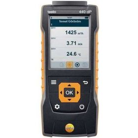 Testo 440 dP Fark Basınç Ölçerli Prob Okuyucu Cihaz