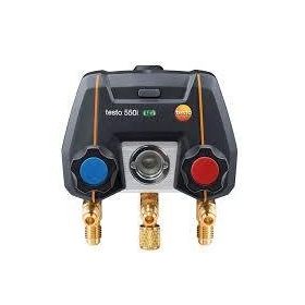 Testo 550i Uygulama Kontrollü Bluetooh ve 2 Yollu Valf Bloğuna Sahip Dijital Manifold