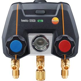 Testo 550i Uygulama Kontrollü Bluetooh ve 2 Yollu Valf Bloğuna Sahip Dijital Manifold