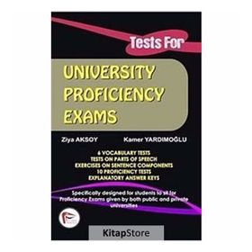 TESTS FOR UNIVERSITY PROFICIENCY EXAMS - ZIYA AKSOY; KAMER YARDIMOĞLU