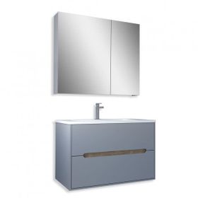 Teta Atlantik Çam-Sis Gri Madrid 65 cm Mdf Banyo Dolabı Seti